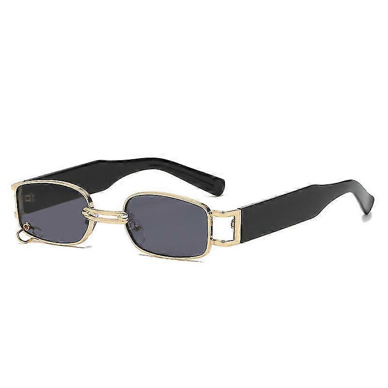 Small Frame Metal Square Sunglasses Ring Buckle Sunglasses