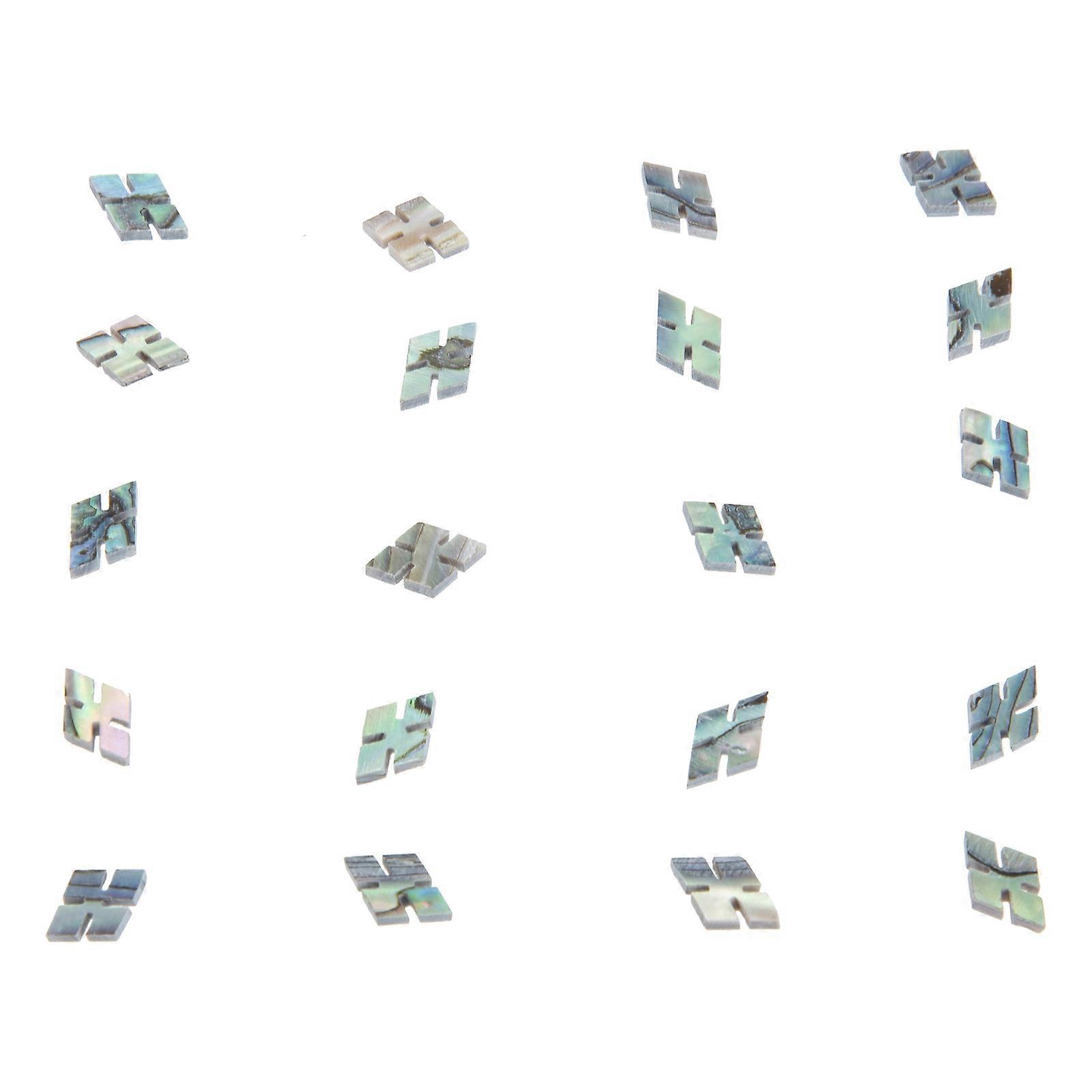 20pcs Inlay Dots Fingerboard Inlay Blocks Inlay Markers for Ukulele Guitar