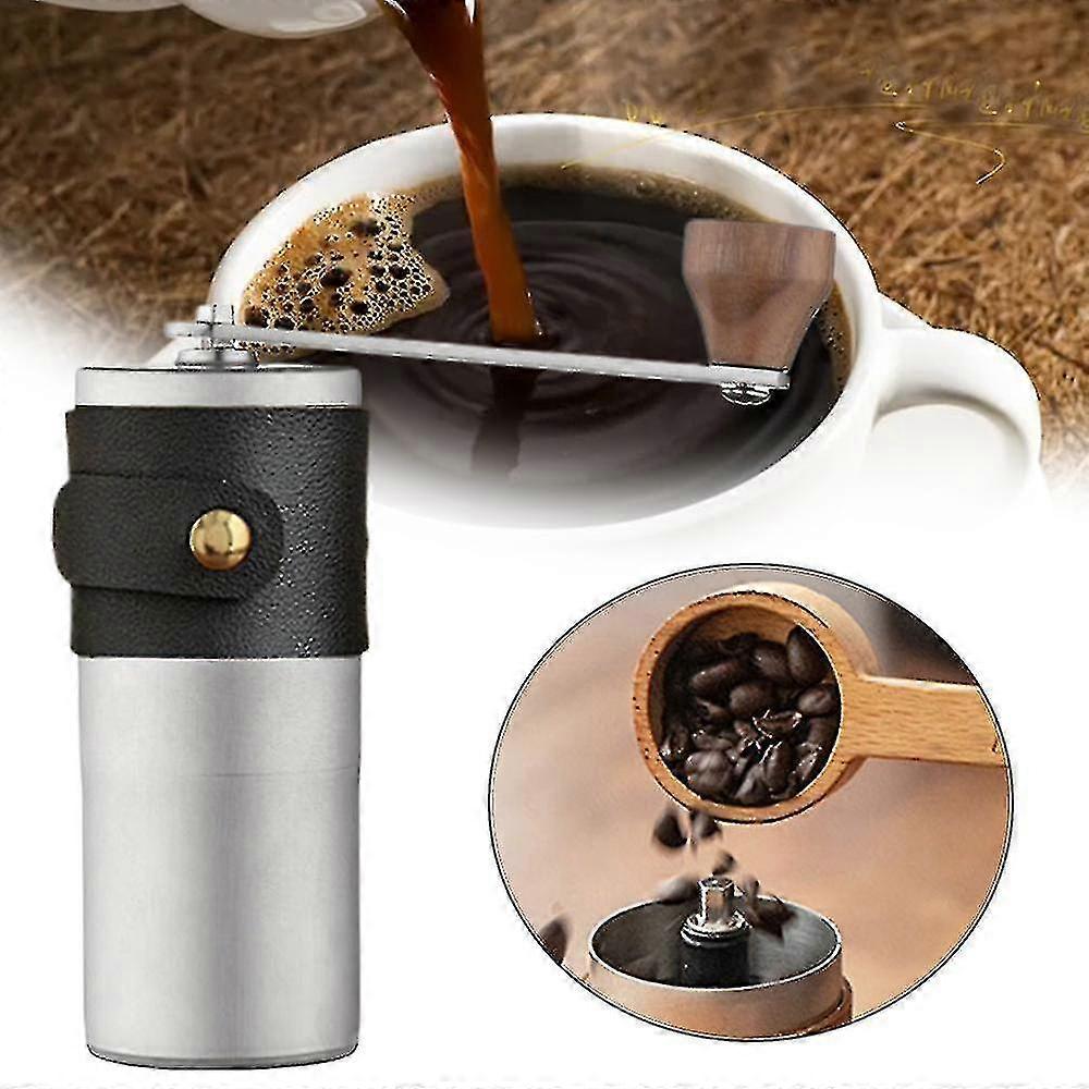 Stainless Manual Coffee Grinder Portable Mini Spice Grinding Coffee Machine#black