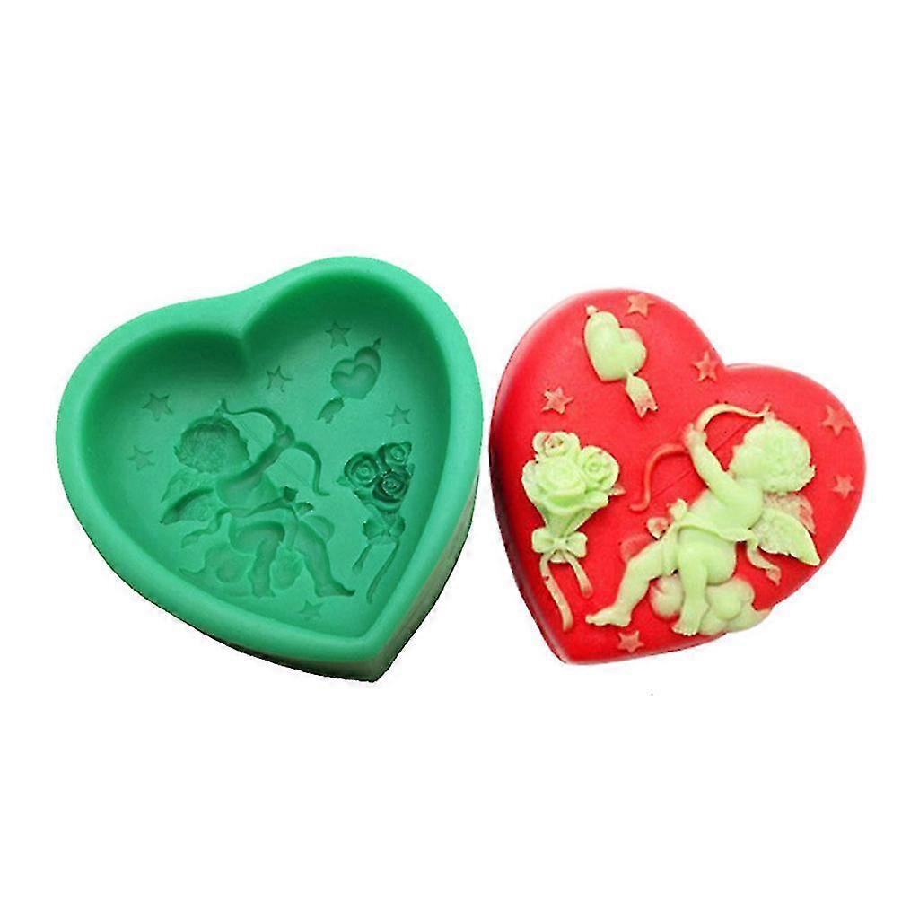 誕生日パーティーケーキDIY用品のためのハートチョコレートモールド3dフォンダンモールド