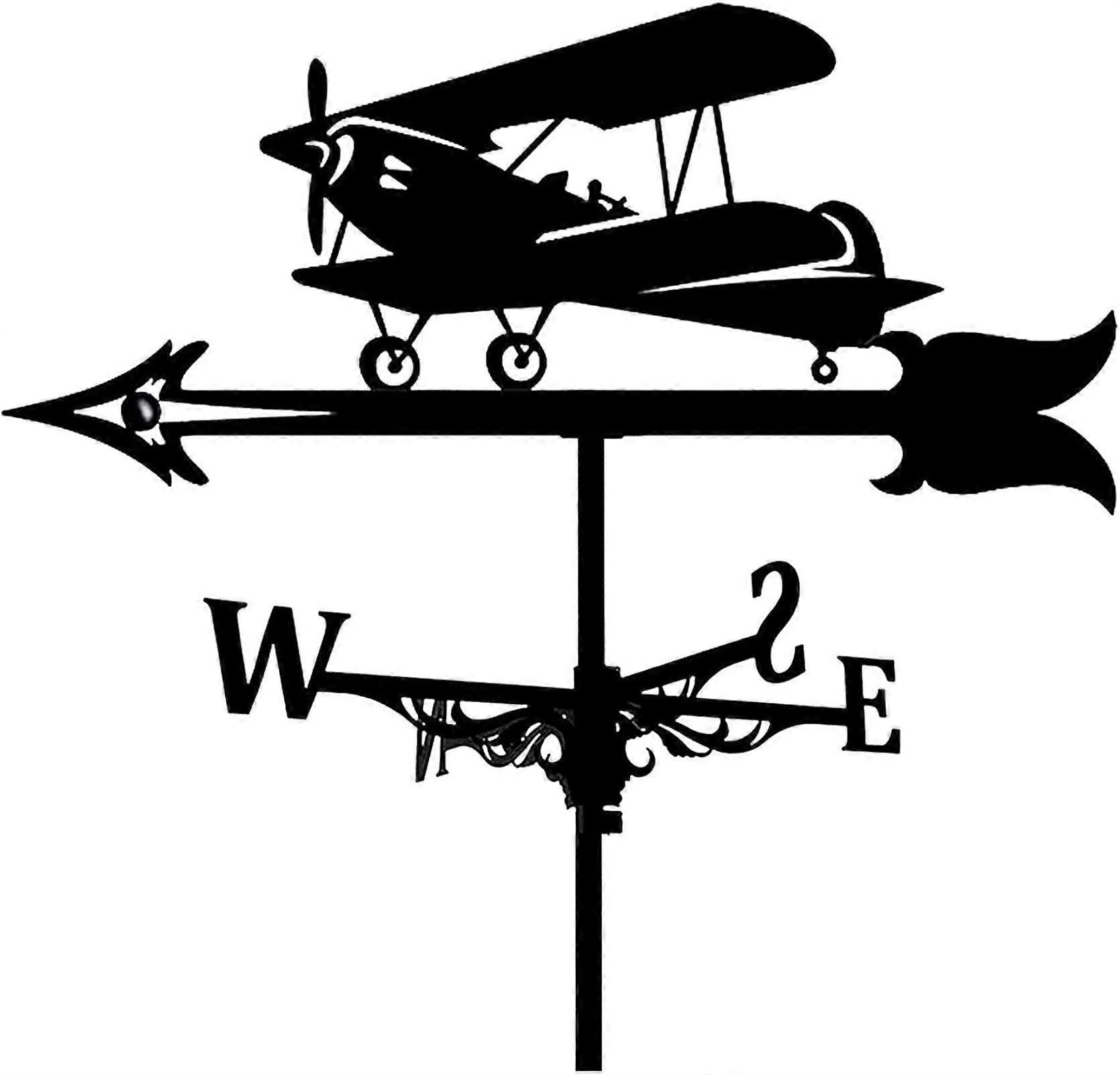 Νέο, κατάλληλο πτερύγιο καιρού αγροικίας Weathervane αεροπλάνου, στέγη κήπων τοποθετεί, εξαρτήσεις δεικτών κατεύθυνσης ανέμου