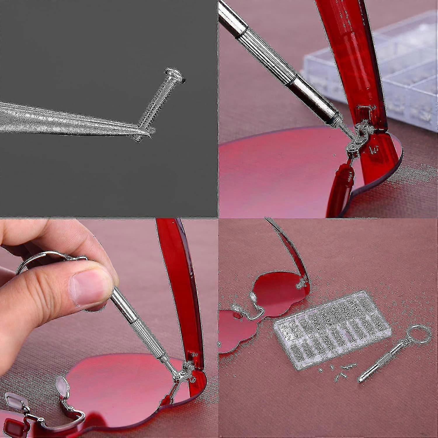 1000pcs Micro Briller Solbriller Klokker Briller Skrue Mutter Multifuncti