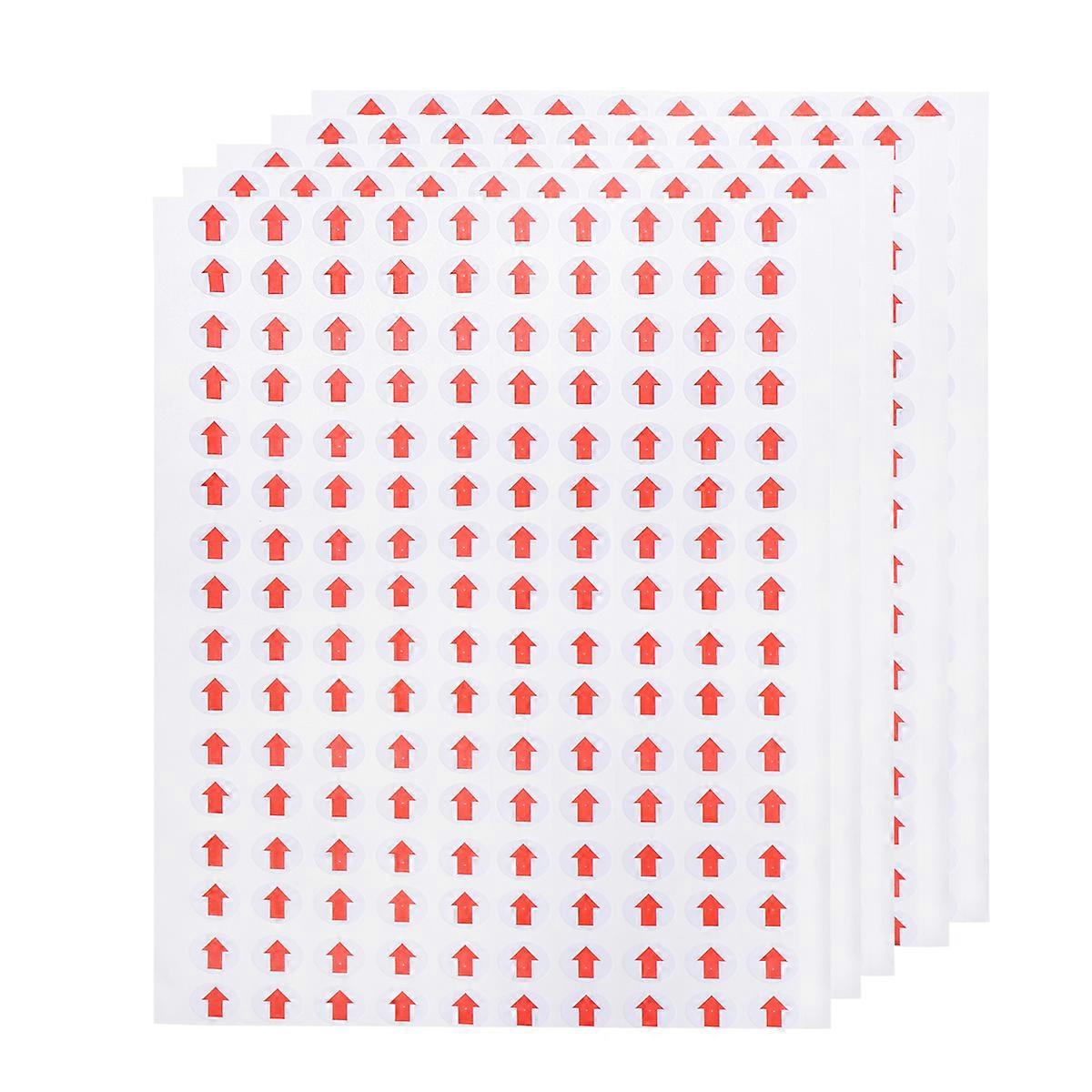 3200 stuks 10 mm zelfklevende kleverige rode pijllabels verwijderbare kleine cirkel dot stickers Productinspectie Defect Indicator Tape (wit + rood)