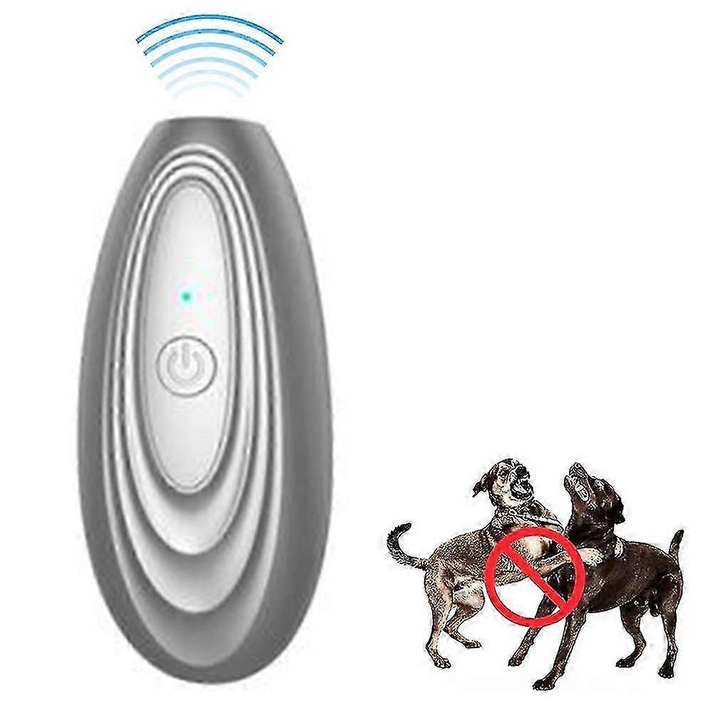 Barking Control Device2-in-1 Dog Training Tool, Rechargeable Dog Trainer & Barking ControlGrey