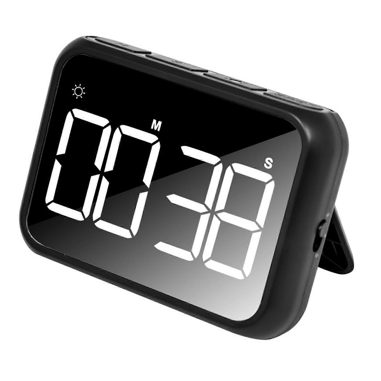 Big Timer with Night Light Portable Battery Powered Magnetic Versatile Countdown Stopwatch for