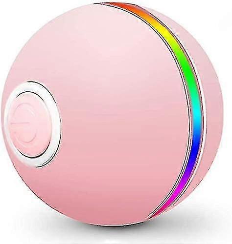 Kapalı Kedi Oyuncağı, İnteraktif Otomatik 360 Derece Kendiliğinden Dönen Kedi Topu Oyuncak Led Flaş ve Dahili Catnip ile USB Şarj Edilebilir Kötü Top