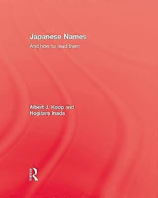 Japanese Names and How To Read Them
