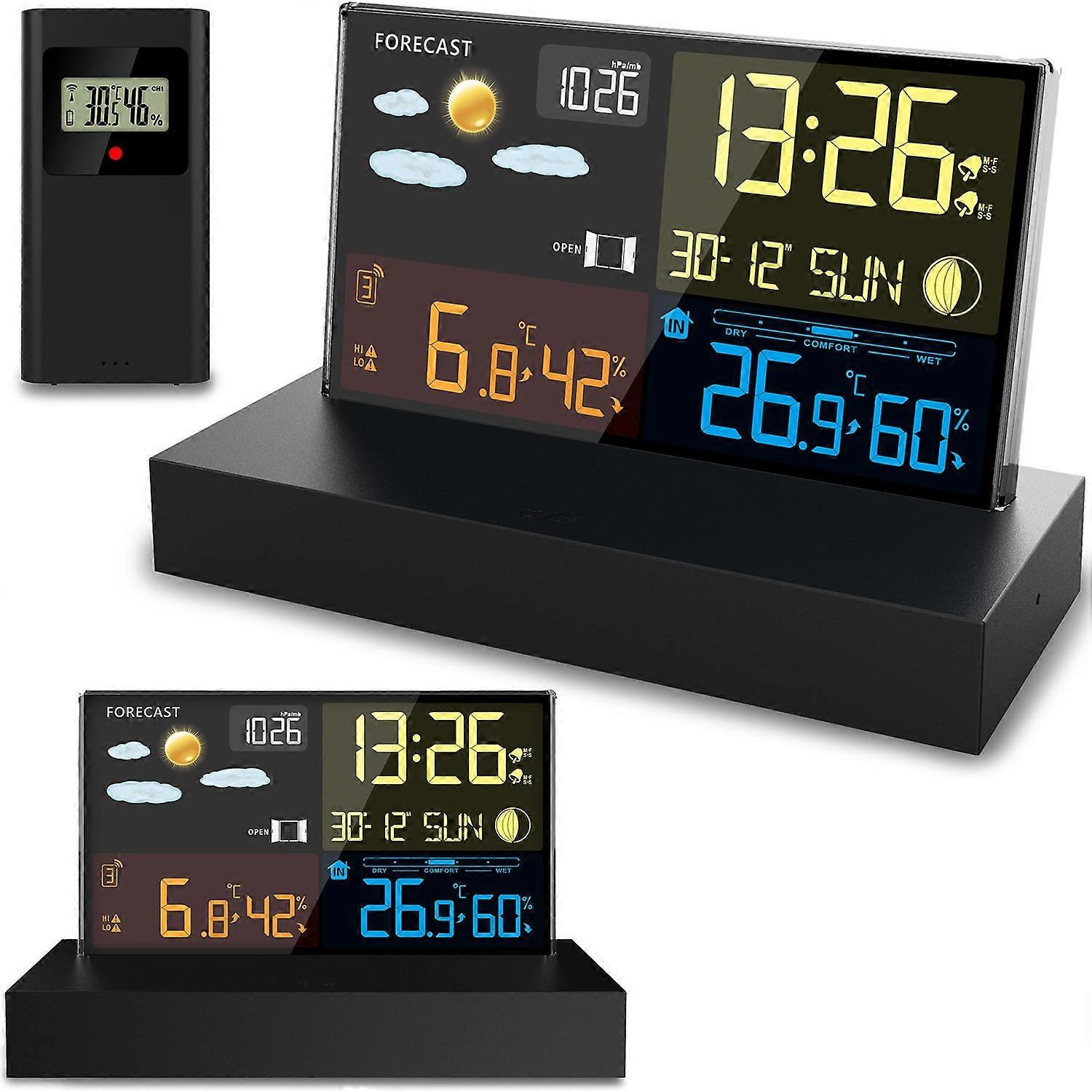Station météo avec écran BD-912 Noir