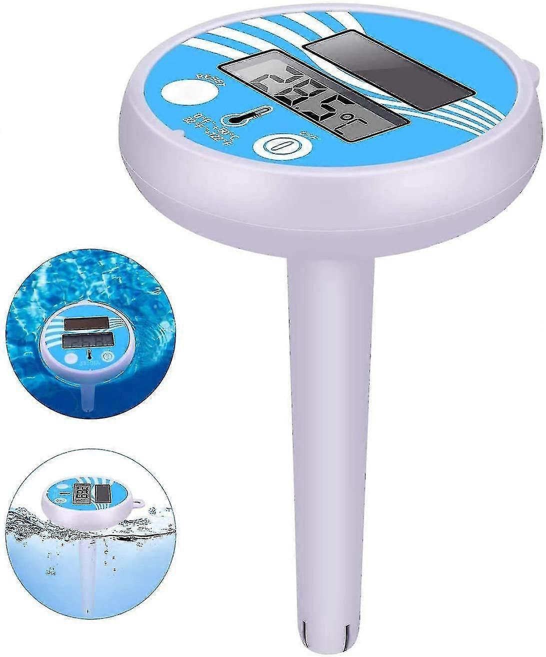 Digital Solar Pool Thermometer Floating Pool Thermometer Electronic Solar Thermometer Pool Spa Thermometer Floating Solar Thermometer With Lcd Display