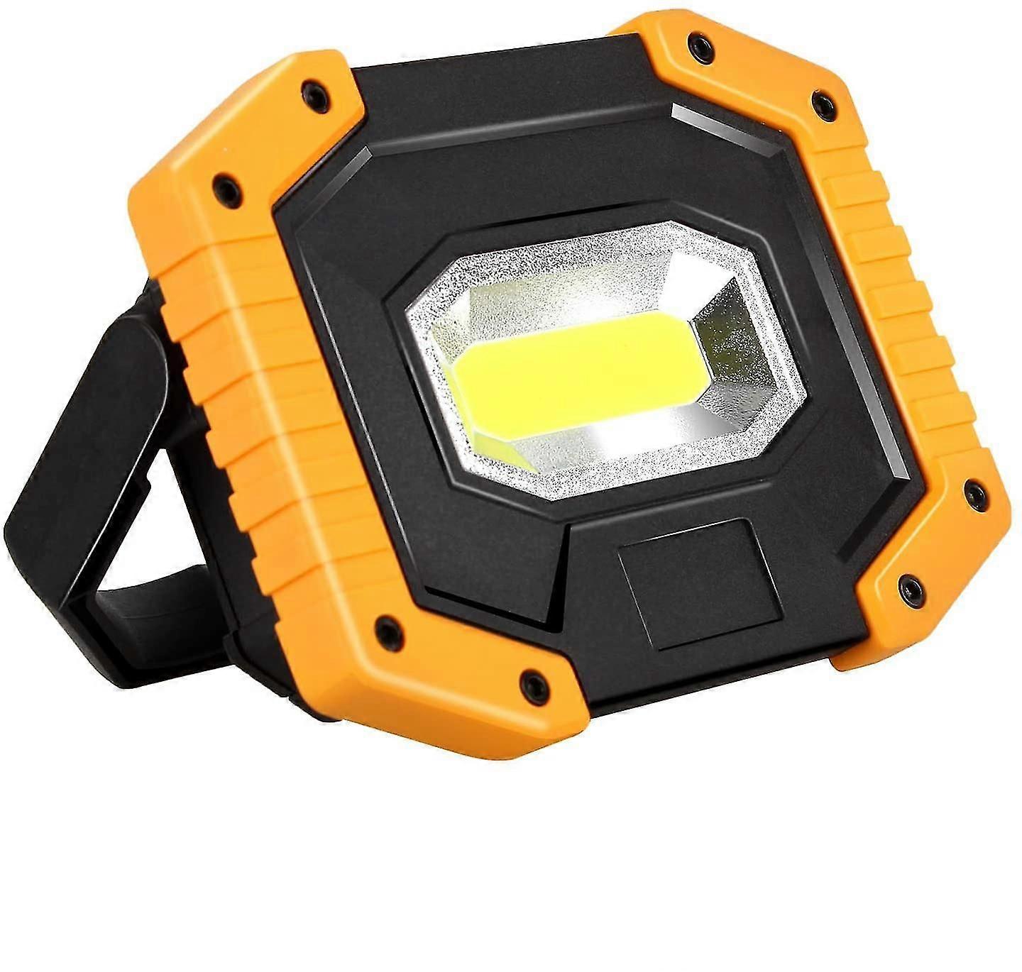 30w Led Work Light, T-sun Construction Light, Rechargeable Battery, Portable, Waterproof Work Light With 2 Rechargeable Batteries, Usb, 3 Light Modes