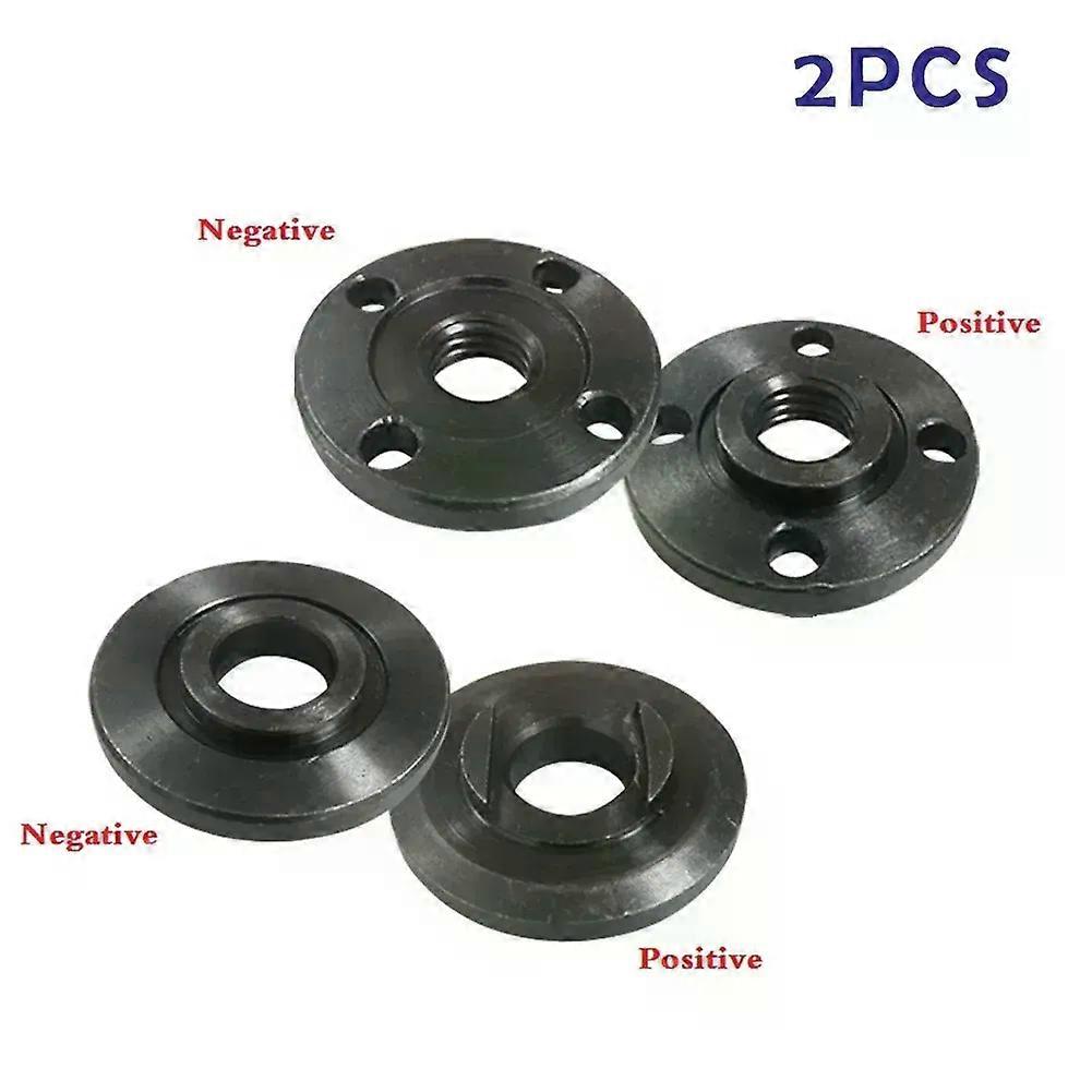 2pcs Flange Nut Set Tools Thread Replacement Angle Grinder Inner Outer Flange Nut Set Tools Angle Grinder Accessories