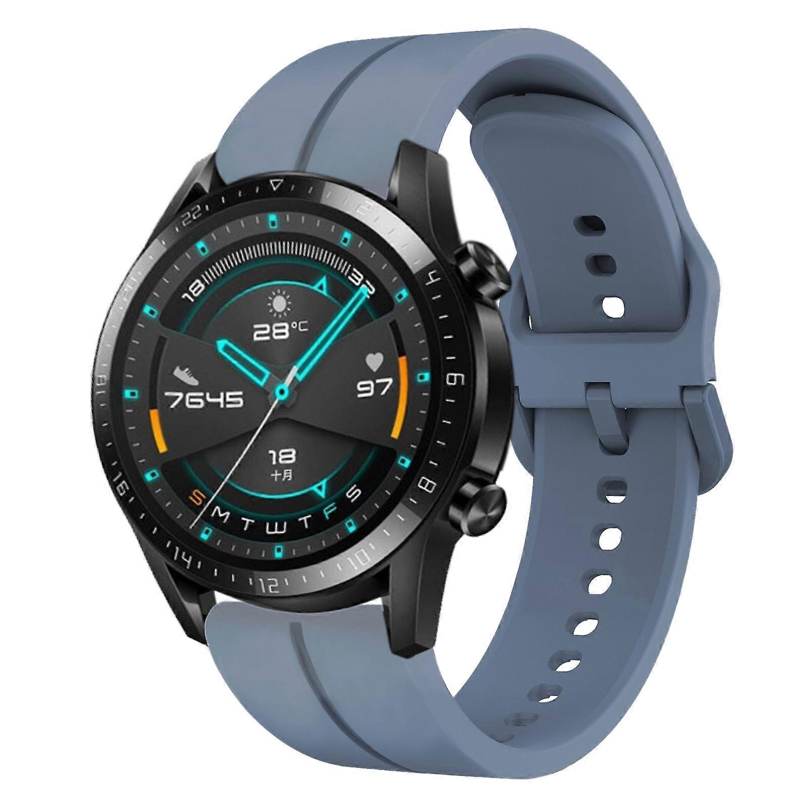 For Huawei GT2 46mm 22mm Loop Silicone Watch Band