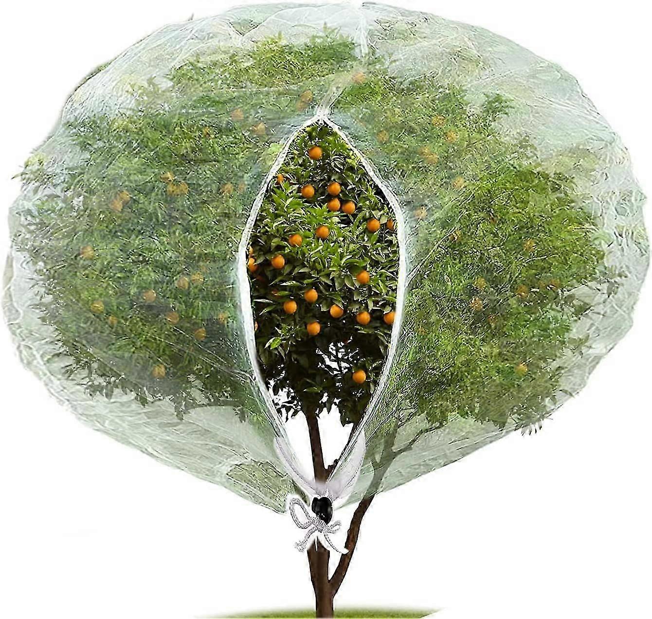 (240x240cmInsect Bird Barrier Netting Mesh with Zipper,Garden Bug Netting Plant Cover for Protect Plant Fruits Flower from Insect Bird Eating