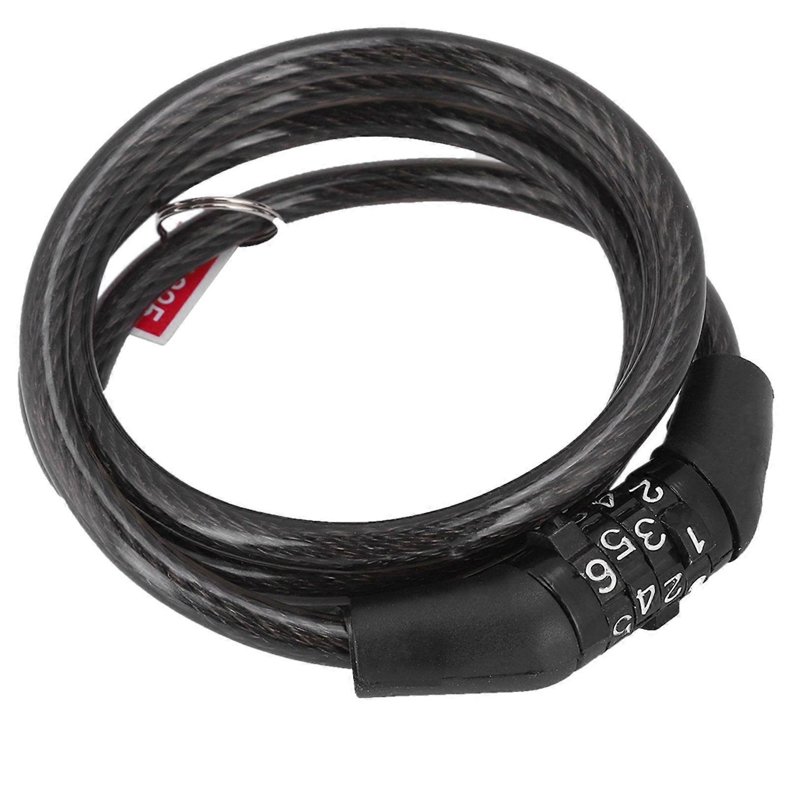 Mountain Bike Lock, Chain Lock, Steel Cable, Security with Fixed Password