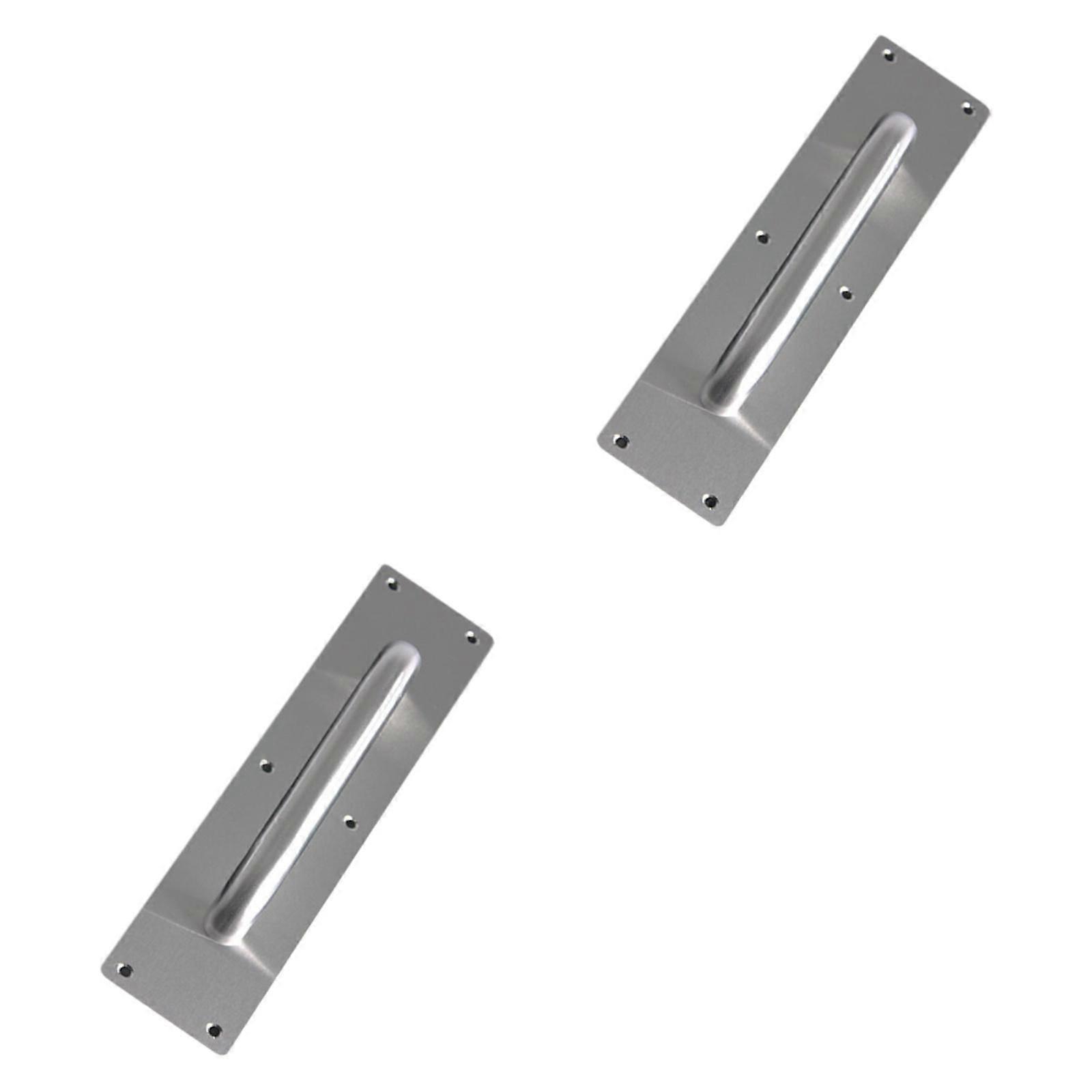 2 stk dørhåndtag robuste dørtræk skubbeplader til offentlige kontorer restauranter 30 cm x 8 cm x 0,12 cm