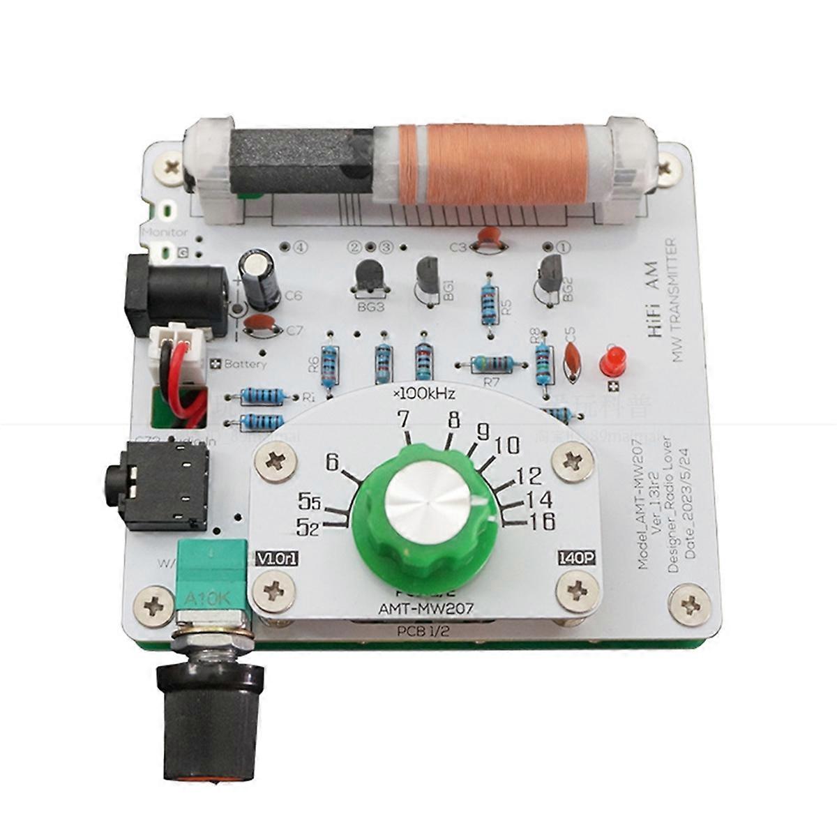 Kit Trasmettitore Radio AM MW 525-1605 KHz, Scheda Di Circuito Fai Da Te Da 6 V Per Appassionati Scheda Madre 88330820