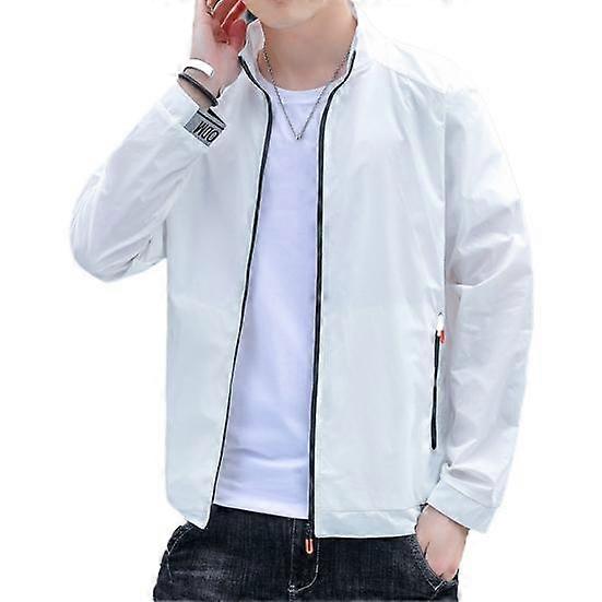 Thin Male Sunscreen Jacket Zipper Trendy Casual Fishing Men Summer Coat