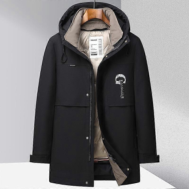One-Wear White Duck Down Jacket Men's Avtagbart foder Enkel Casual Vinter Varm Jacka För Unga och Medelålders Människor