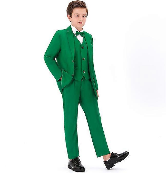 4 Piece Boy's Formal Suits Jacket Set Kids Tuxedos