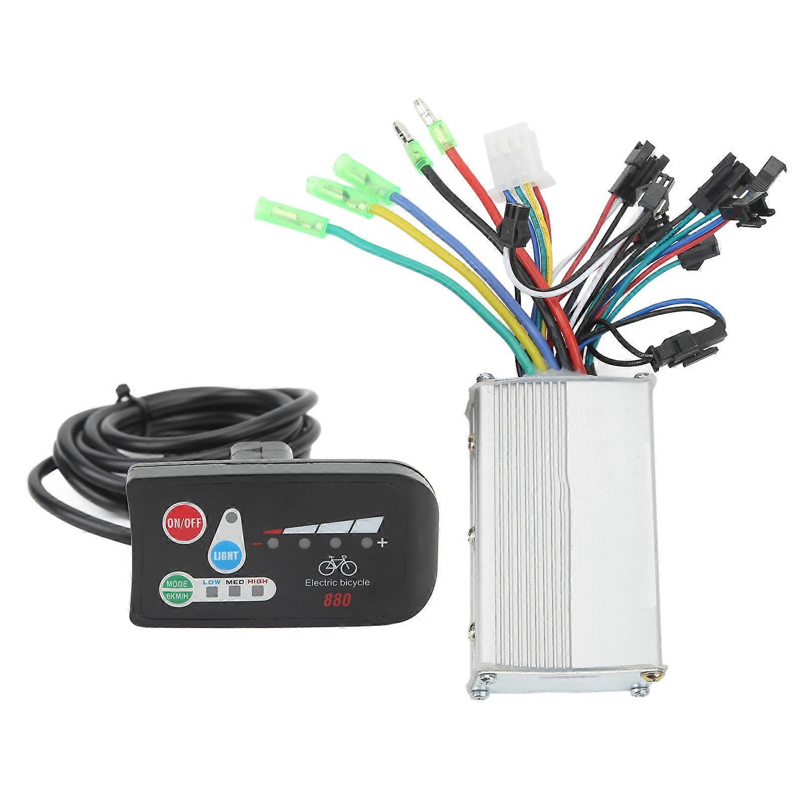Brushless Controller, Elektrofahrrad Scooter Controller, Panel Kit, 24V
