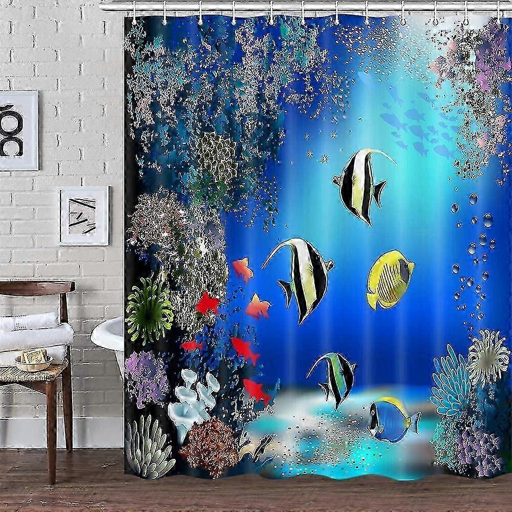 Ozean Kinder Badezimmer Unterwasser Dusche Vorhang, bunte