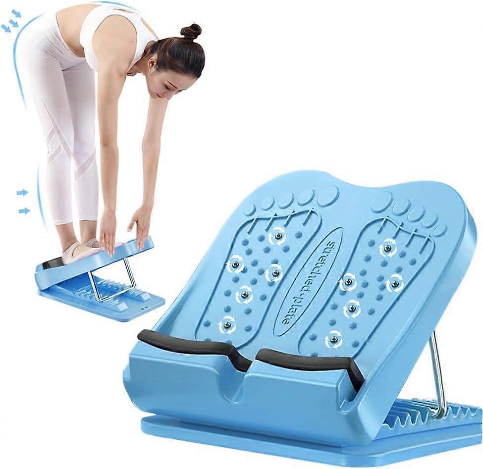 Adjustable stretch board, professional balance board, oblique exercise board for stretching tight calves, 9 levels adjustable, reduce fatigue core tra