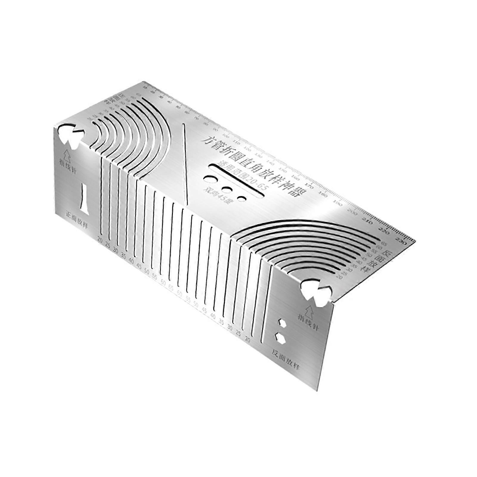Multifunction Marking Tool Angles Marking Tool Marking Ruler Parallel Line Drawing Tool for Metalworking Welding