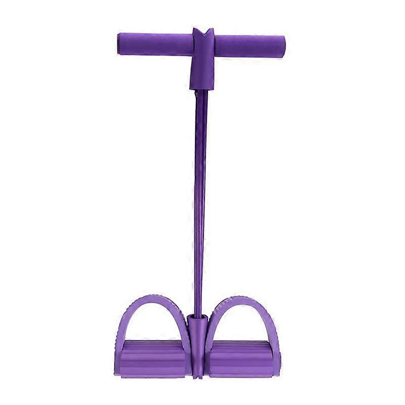 4 Tube Fitness Resistance Bands Latex Pedal Exerciser Sit-Up Pull Rope Expander