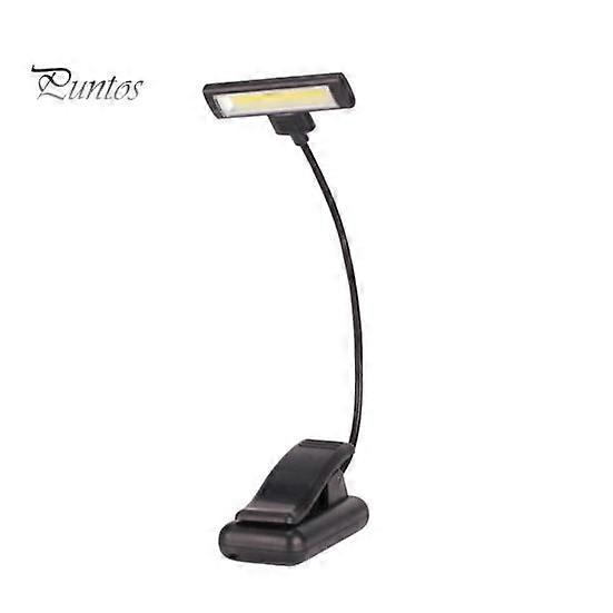 Rechargeable LED Reading Lamp with Eye-Care Technology Portable Clip-On Design Multi-purpose Horizontal Head Reading Light