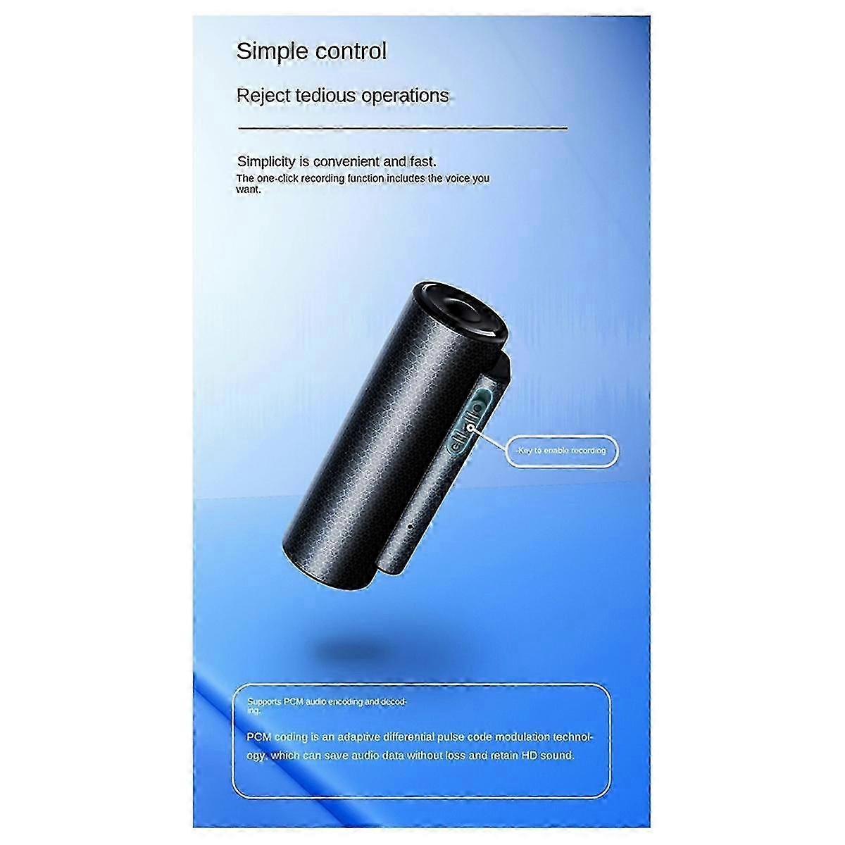 Voice Recorder 200 Hours Digital Recording Device Professional Noise Reduction Sound Dictaphone Aud js