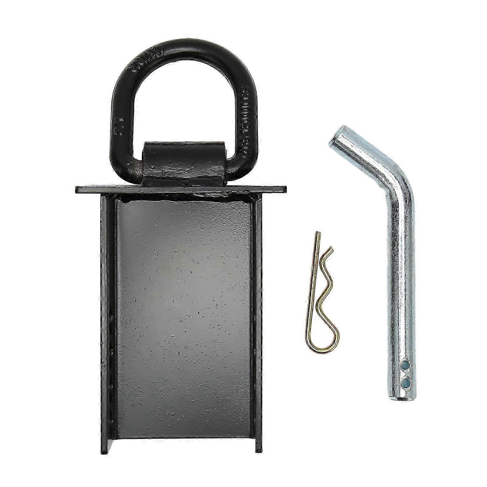 Trailer Stake Pocket D Ring Strong Steel 5400lbs Working Load Adjustable D Ring Stake Pocket Tie Down for Replacement