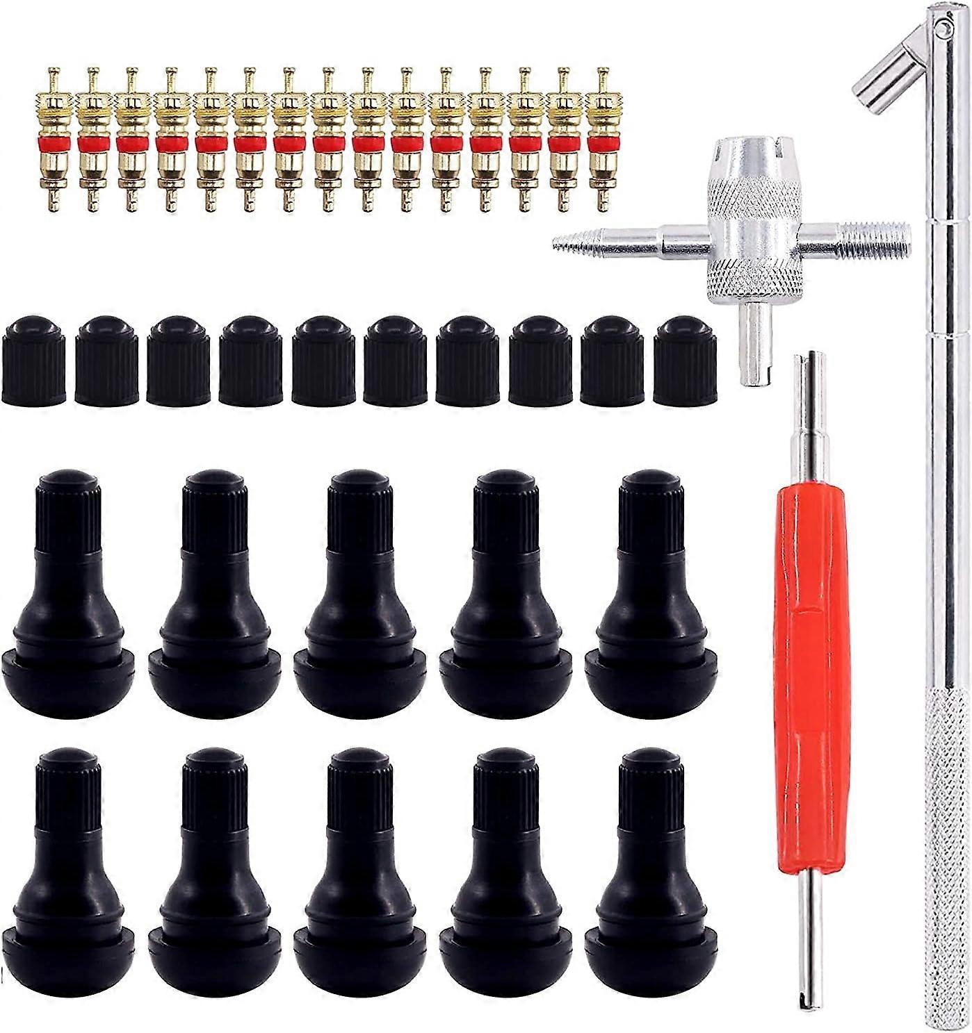 Copper Tyre Valve Stem Core, Easy To Use Valve Core For Quick Tire Maintenance, High Temp Air Tight Seal Maintains Consistent Tire Pressure,