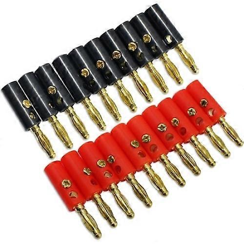Audio Distribution Connector, Plastic/Metal, Red/Black