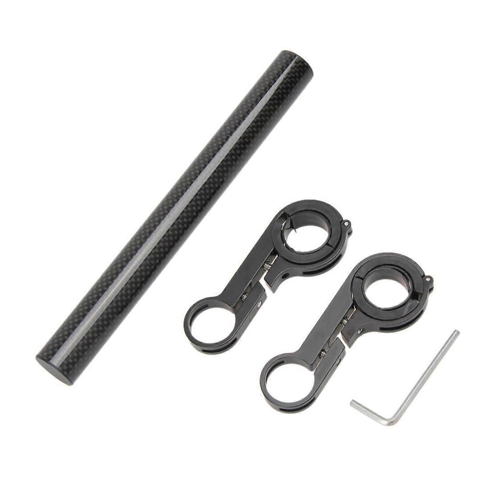 Bicycle Handlebar Extender, High Clamping Force, Black Bike Extension Frame for 30mm Horizontal Handles