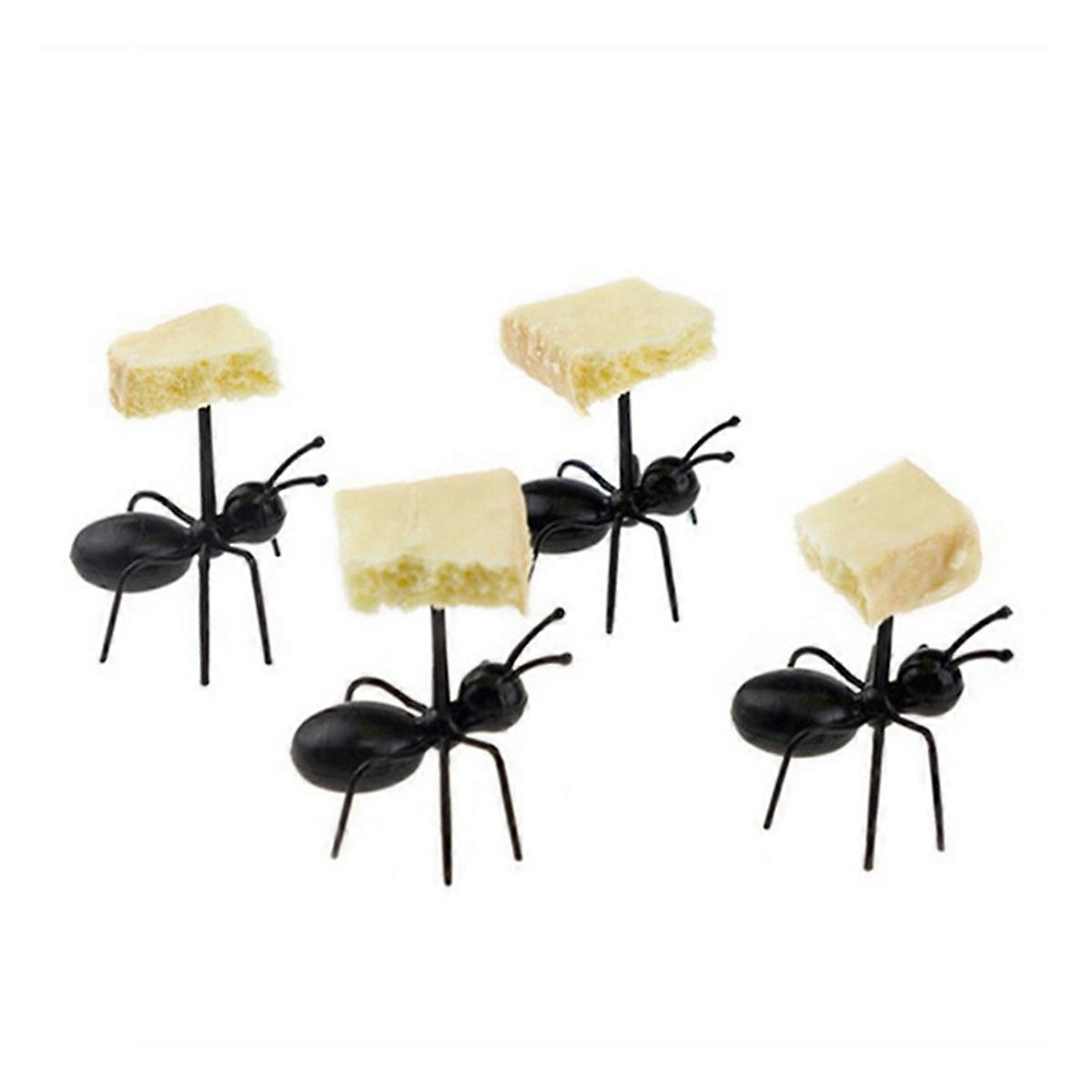 12Pcs Ant Toothpicks Fruit Dessert Fork, for Snack Cake Dessert