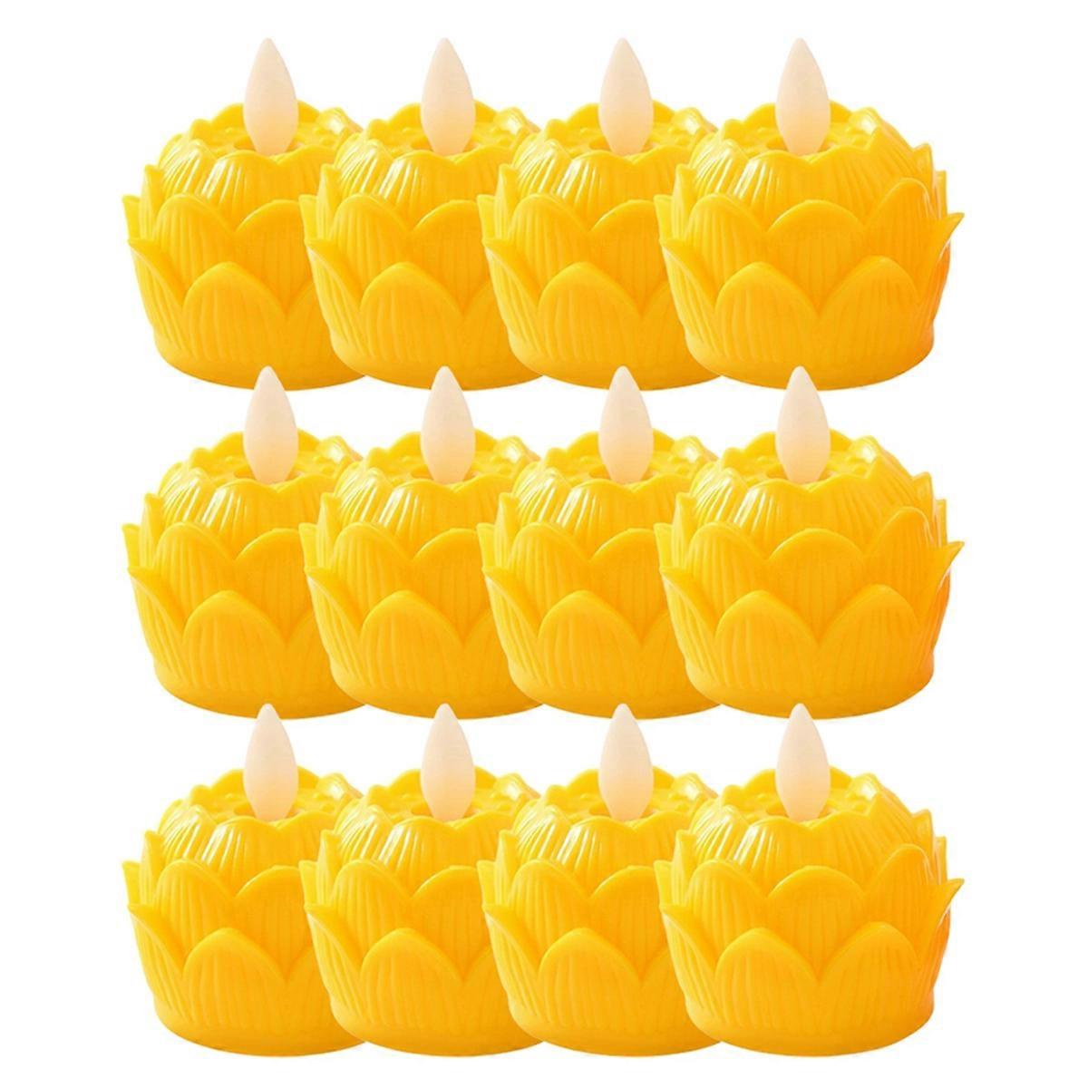 Buddhist Table Candle Candle Lamp Flameless Buddhist Lights, A