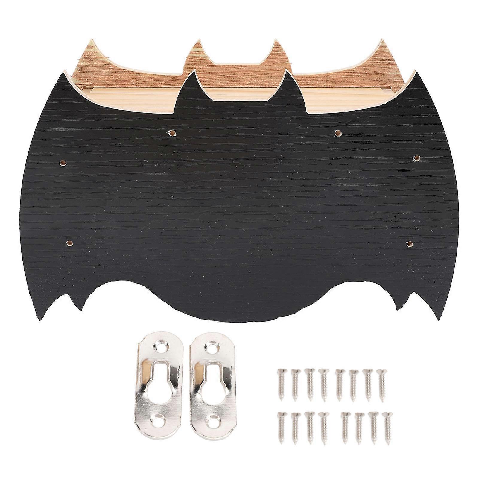 Bat House Handcrafted Wooden Weather Proof Easy to Install Bat Shaped Bat Box for Outdoor Winter