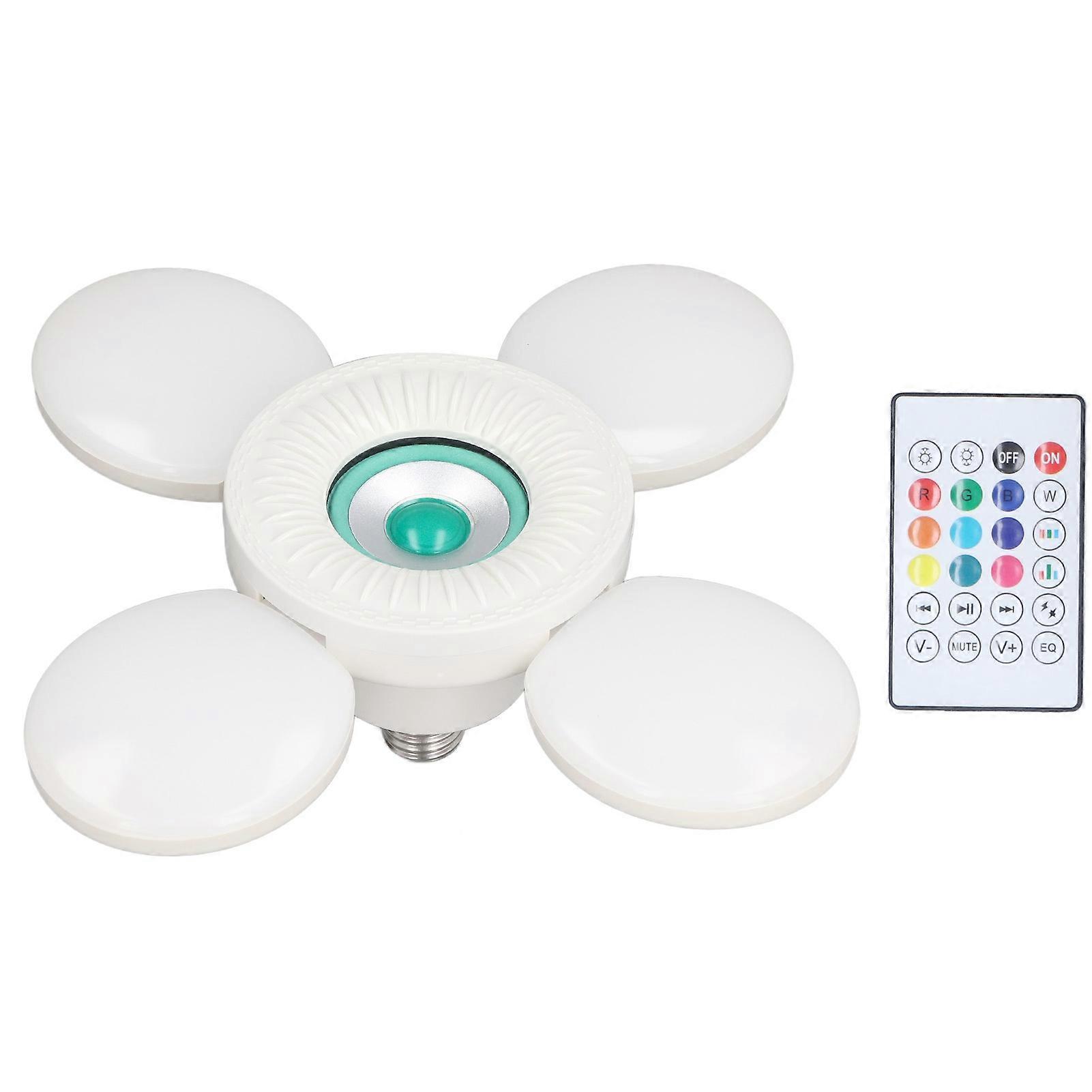 Plug-in LED Night Light, 24 Key Remote Control For Custom Settings, Foldable Design For Versatile Placement, Adjustable Light Panels For Broad