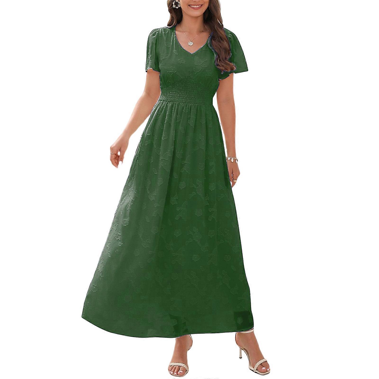 princess polly baby blue dress Jacquard Corset A-line Dress in Green