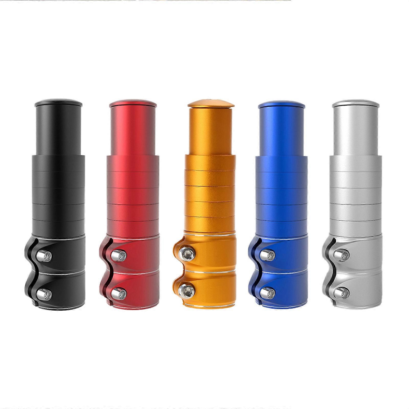 Bike Stem Riser Aluminum Alloy MTB Handlebar Riser Fork Stem Extender Bicycle Handlebar Riser for Head Up Adapter Easy U silver