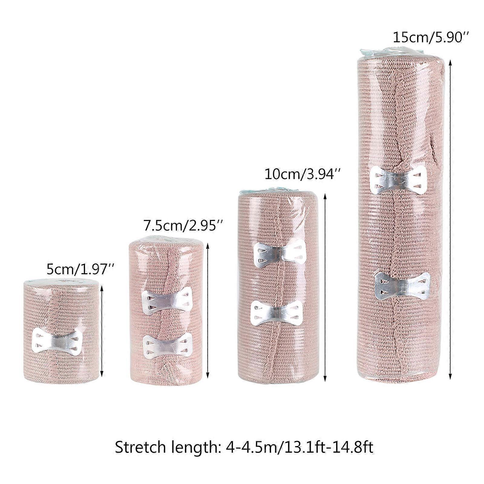 1 Roll Elastic Bandage Wound Dressing Emergency Muscle Tape For First Aid Elastic Bandage Wrap Sports Sprain Treatment  75