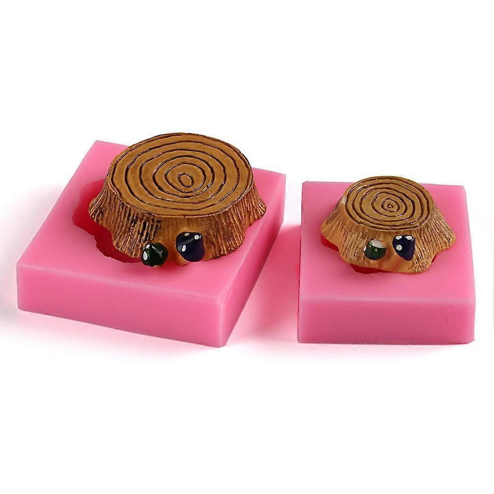 Big Small Stump Cake Baking Cookie Chocolate Sugar Paste Candle Soap Silicone Mold Bakeware