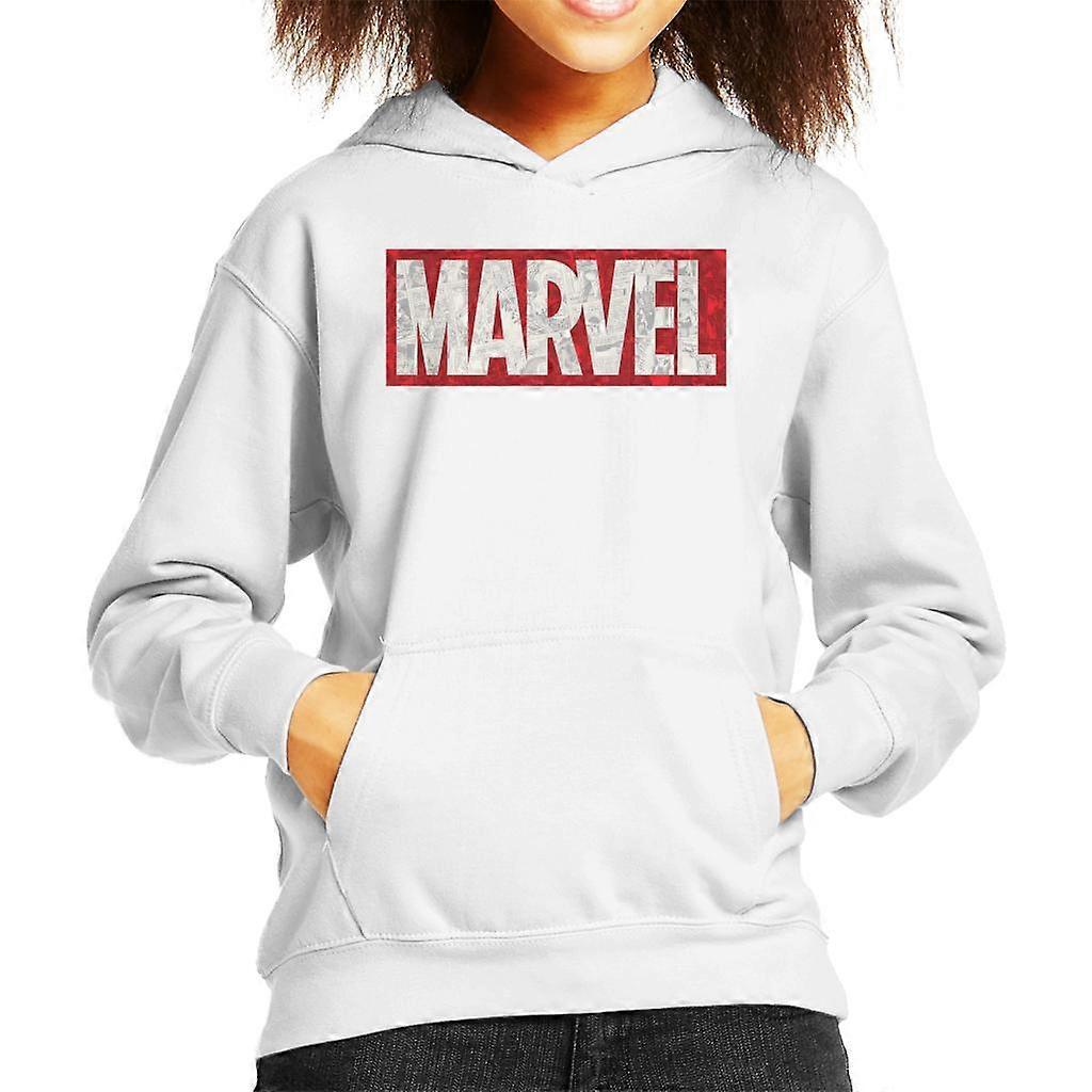 Marvel Classic Comic Book Logo Kid's Hooded Sweatshirt