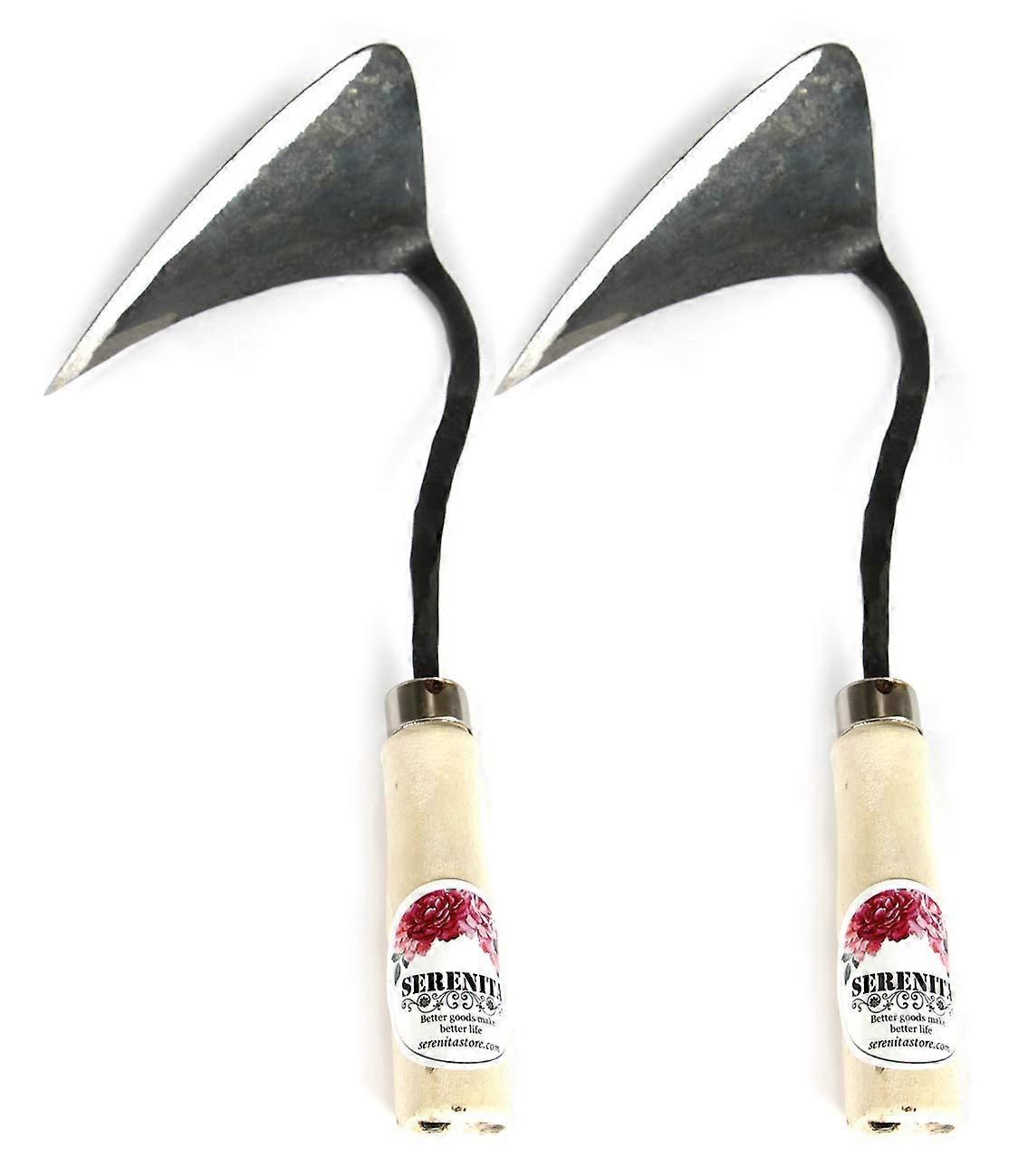 Lawn Grass Edger Hoe Garden Tool Weeding Tools for Garden. Homi Korean Plow Easy Digger with Blade. Less Effort Easy Farming Tool 2pcs