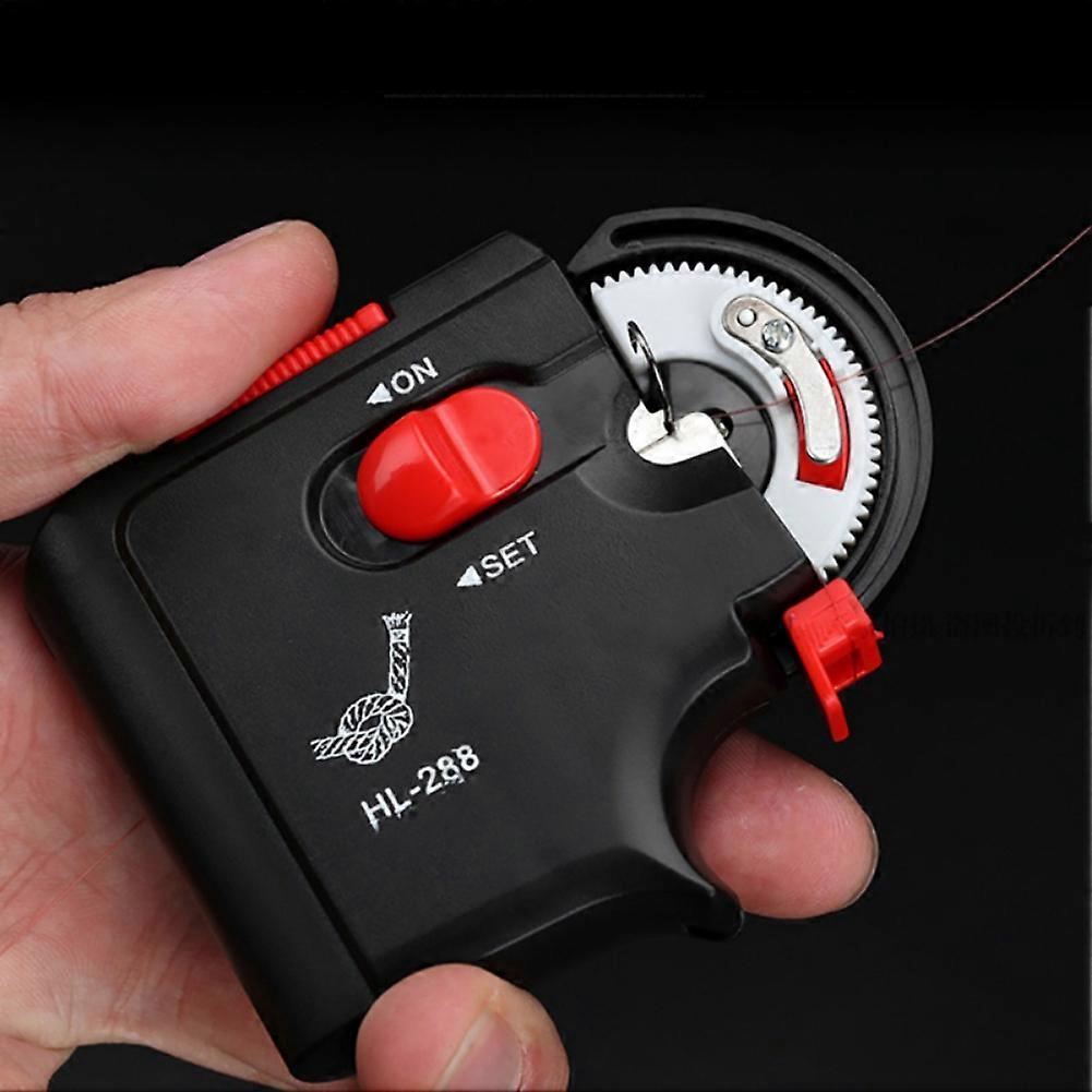 Automatic Fishing Line Winder Outdoor Portable Electric Battery Operated Hook Tier Tying Tools