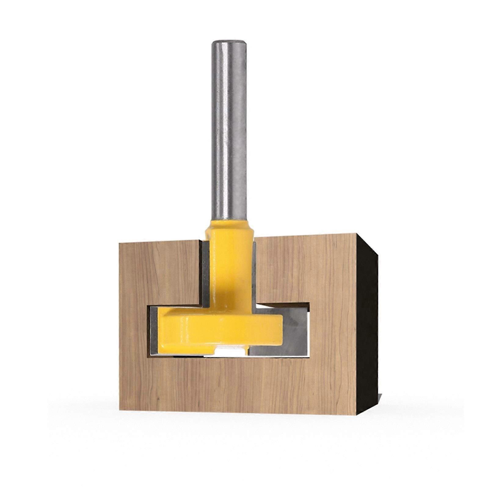 Jinchao-Router bits, 8' 6mm Shank for Woodworking Chisel Cutter, T-Slot T-Track Slotting Router Bit, for Home & DIY (Cutting Edge Length : 6X27X8)