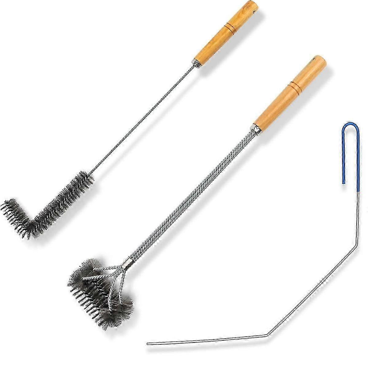 3 pezzi strumenti di pulizia della friggitrice, strumenti di pulizia della friggitrice in acciaio inossidabile, spazzola per friggitrice a cestello, friggitrice ad aria