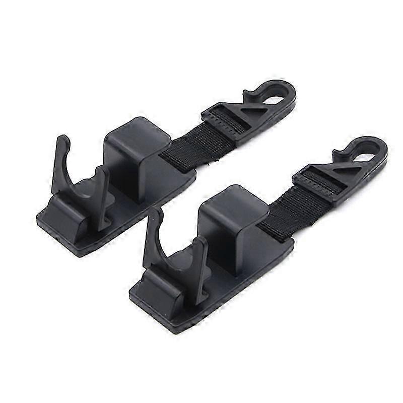 2PCS Magic Headrest Hooks for Car, Headrest Hook Holder (Black)