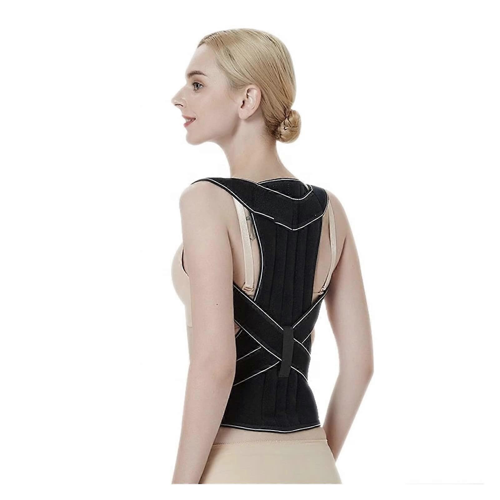 Adjustable Back Brace Shoulder Protector Belt Support for Men and Women - Fitness Back Care Guard Strap, Comfortable and Durable