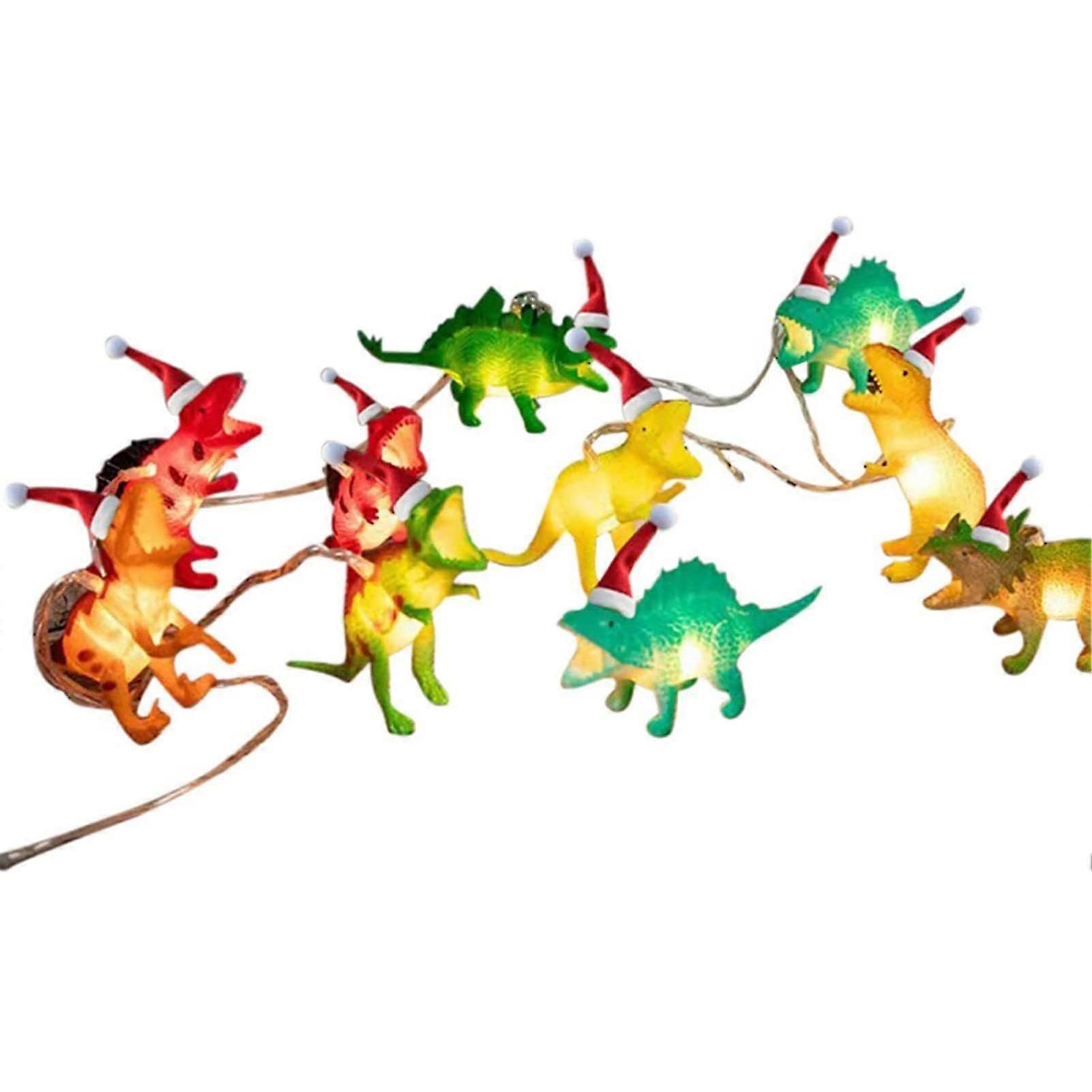 Led Dinosaur String Lights Christmas String Lights Dinosaur Battery Operated Lights For Christmas Tree Home Holiday Decor